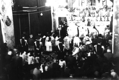 The Pontifical mass on 26 May 1950